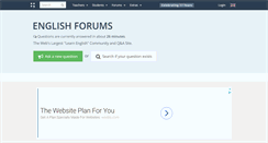 Desktop Screenshot of englishforums.com